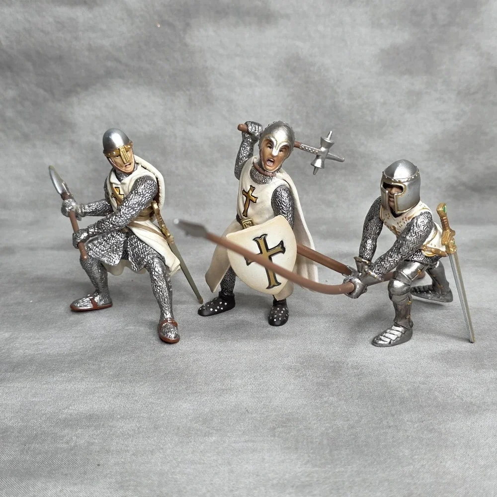 Schleich World Of Knights 70036, 70037 & 70038: Crusader Knight Soldiers *READ